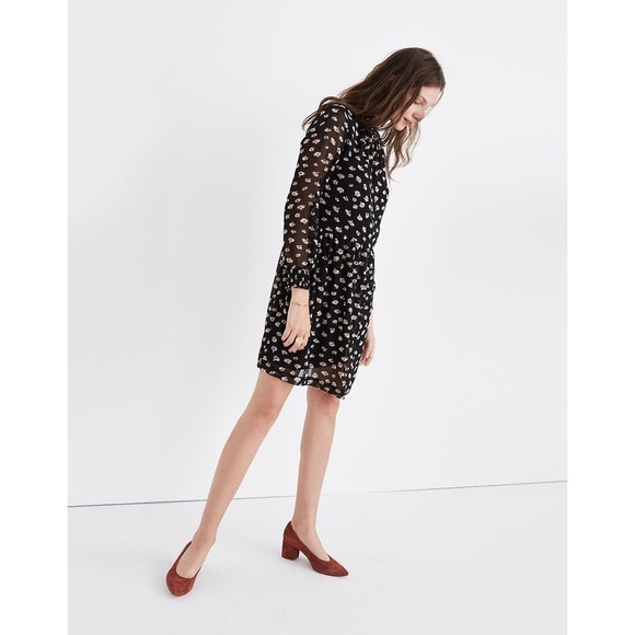 Madewell Mistlight Mockneck Dress Seattle Floral Sz. XL - Picture 4 of 10